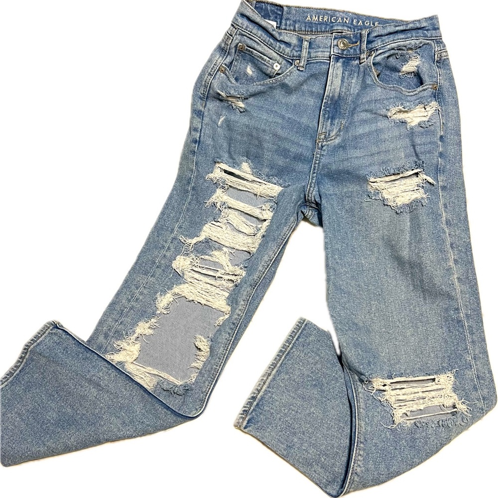 American Eagle Highest Rise 90’s Boyfriend Distressed Jean